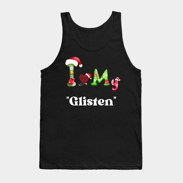 Xmas with "Glisten" Tank Top by Tee Trendz